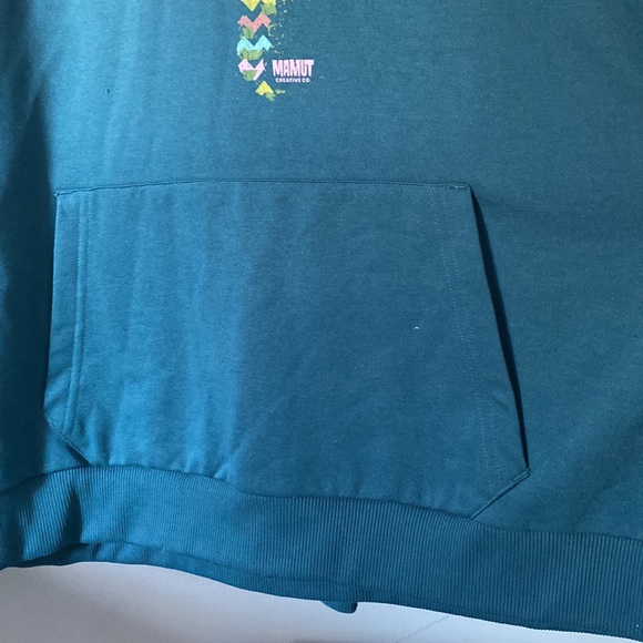 Latin America Hooded Sweatshirt NWT teal blue - Picture 7 of 7